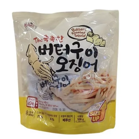 Mama's Choice 촉촉한 버터구이 오징어, 1개, 536g