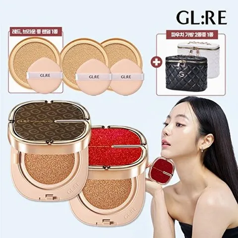 지엘리 [전고객 미니체인백] 트루프 리에이지 글로리 쿠션 본품2개+리필3개, 21호/21호