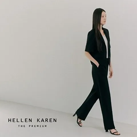 헬렌카렌 더프리미엄26SS 썸머 링클프리 수트 셋업 재킷+팬츠 411833