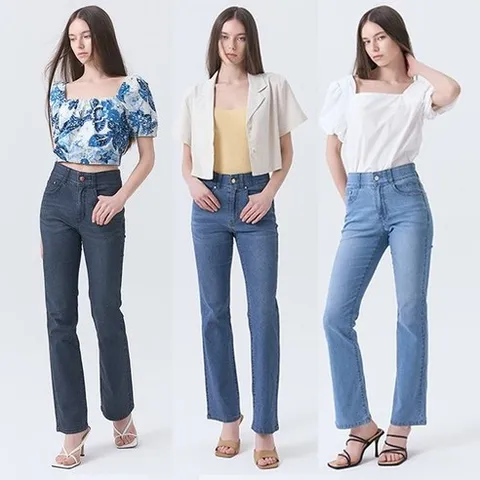 뱅뱅 25SS 여름 여성 라이크라 세미 부츠컷 3종