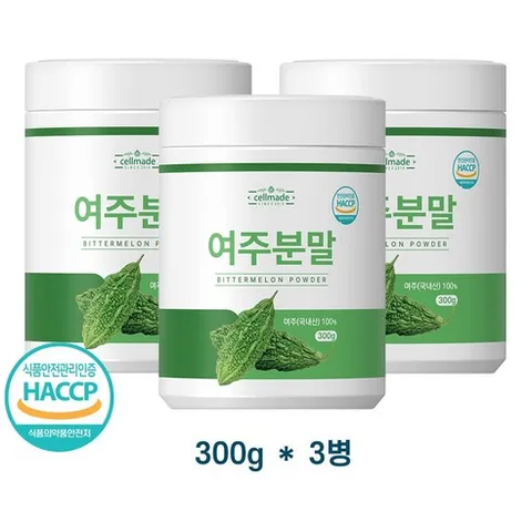 여주 분말 가루 100% 국내산 식약처 HACCP 인증 여주분말, 3개, 300g