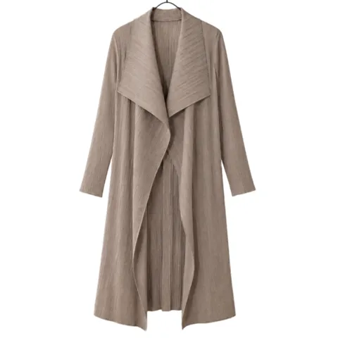 릴리캄 여성 플리츠 가디건 롱아우터 주름가디건