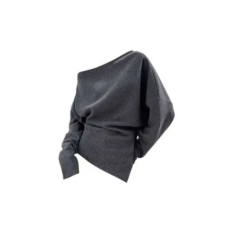 이혼할결심 14회 오윤아 오프숄더 언발 니트 티셔츠 그레이 트렌디