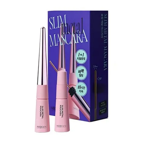 네오젠 슬림 메탈 마스카라 기획세트 (본품+리필), 2개, 블랙
