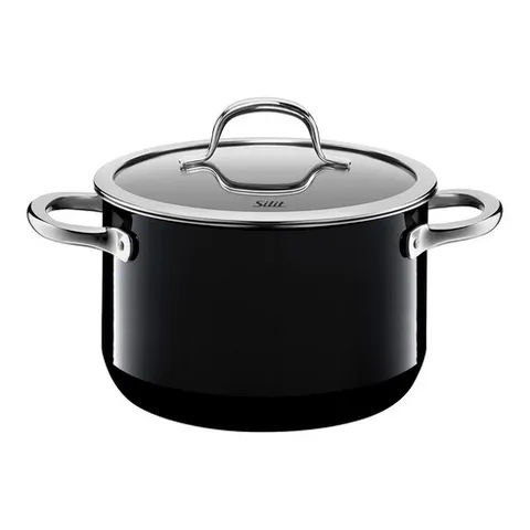 실리트 실라간 패션 인덕션용냄비 높은냄비 블랙 20cm, 1개