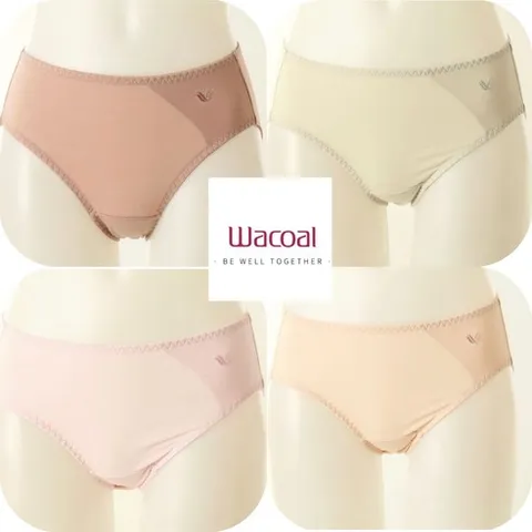 [와코루] (4매세트) 백화점 정품!판매1위! 와코루로고 자수 안쪽으로 면원단을 대어 피부 트러블을 방지한 면라이오셀 스판소재 요일 팬티 -동아구미-