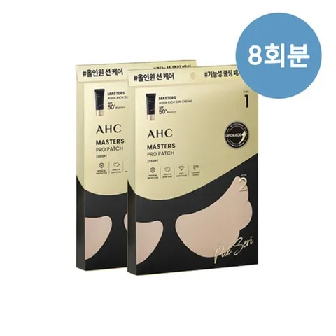 AHC 마스터즈 프로 패치 12SET 골프 라운딩 등산 야외활동 하이드로겔 쿨링패치 박세리썬패치, 8개, 4.5g