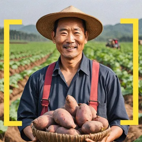 소담농부 청정자연 해남 꿀고구마, 1박스, 꿀 고구마 비세척 3kg 대