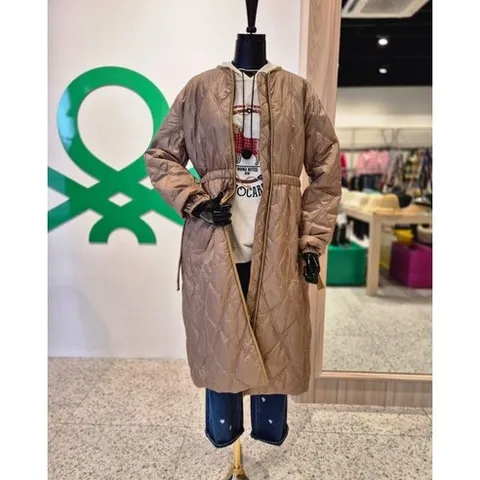 [정품] 베네통 허리스트링 패딩롱점퍼(BAPDF1461) {균일가 딜}