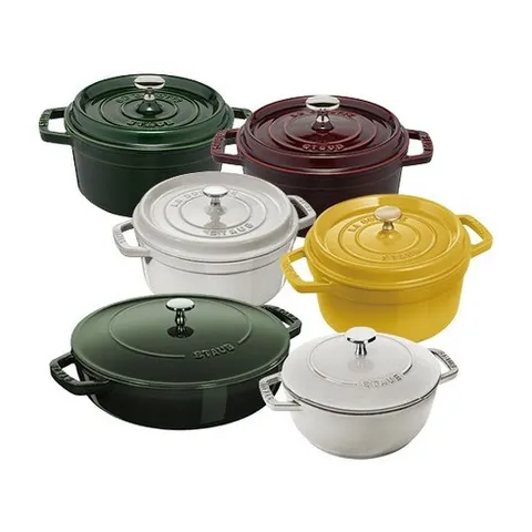 [굿라이프/이가격마지막] 스타우브 꼬꼬떼 무쇠주물냄비 풀세트, 화이트트러플, 1개