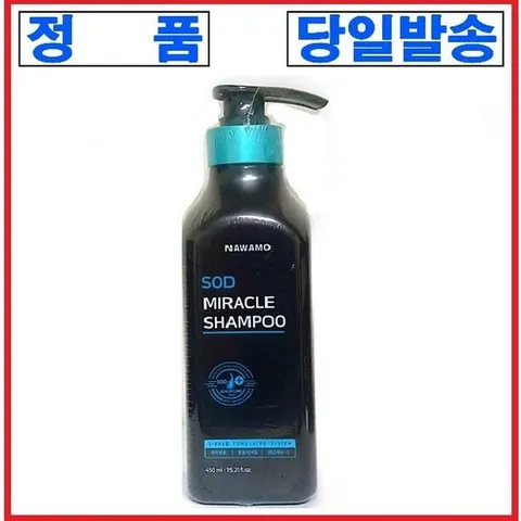 탈모 완화 기능성 샴푸 나와모 샴푸 SOD 에스오디 특허 미라클 샴푸 탈모 예방 두피 진정 관리 쿨링 케어, 1개, 450ml
