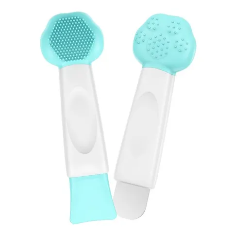 3 IN 1 실리콘 세안 브러쉬 얼굴 각질관리기기 블랙헤드 코메도 피지 제거기 마스크 브러쉬, 블루