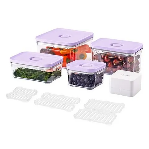 바퀜 포라 스타터 밀폐용기 5종 + 네트 채반 3종 세트, 3개, 8 types