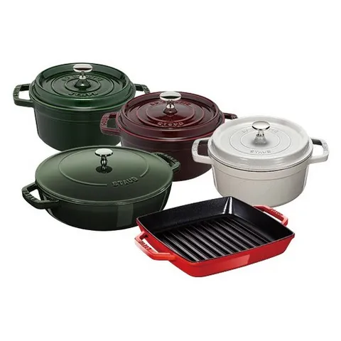 [굿라이프 Pick] 스타우브22꼬꼬떼(컬러선택)+24전골냄비+23사각, 화이트 트러플, 1개