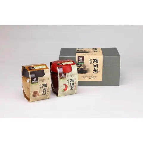 [최명희명인_안동제비원] 국산100% 장류 선물세트 11호 (된장 960g+찹쌀고추장960g), 1개