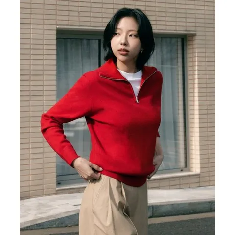 더엣지THEATG 김고은 3PACK 26SS 쿼터집업 니트 2078219567 422629