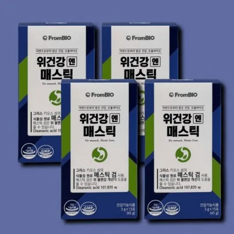 프롬바이오 매스틱 검 위건강엔 메스틱 15포 4박스 516904, 프롬바이오 매스틱 검 위건강엔 메스틱 15포 4박스 5