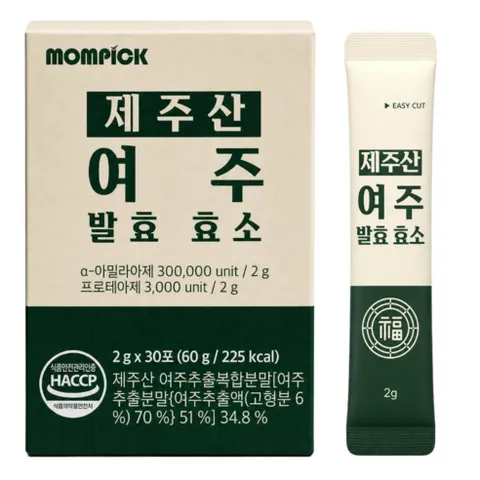 맘픽 국산 여주 발효효소 제주산 여주와 효소 HACCP 분말, 1개, 30회분