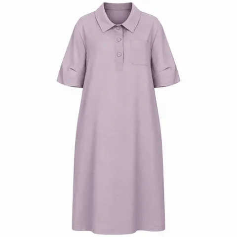 포라리 고급스러운 카라 여름 롱원피스 체형커버 데일리원피스