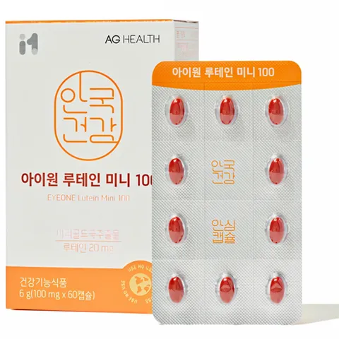 안국건강 아이원 루테인 미니 100, 60정, 1개