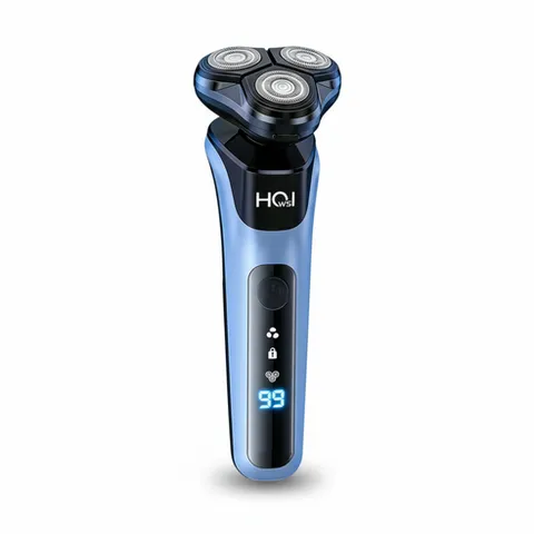 Oyoson 남자 전기 면도기 생활방수 전동 면도기, 파란색, WSH01