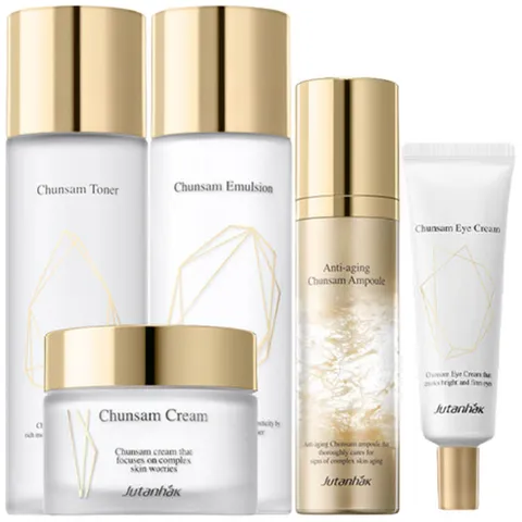 한국화장품 쥬단학 천삼 기초세트, 1세트