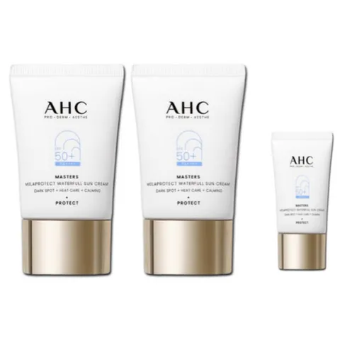 AHC 마스터즈 워터풀 선크림 40ml x2 + 7ml 박세리선크림미백주름개선, 1개