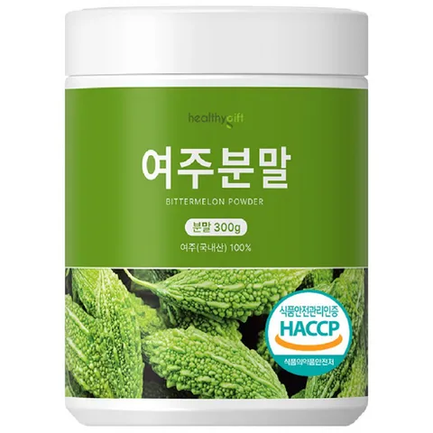 여주 분말 국내산 100 % 식약처 HACCP 인증 추출 가루 국산 여주분말 대용량, 1개, 300g