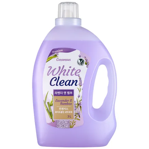 [TV상품] 컨센서스 화이트클린 세탁세제 라벤더&뱀부 3L 실내건조, 1개