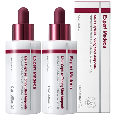 [최신상] 센텔리안24 엑스퍼트 마데카 멜라캡처 토닝샷 앰플, 2개, 30ml
