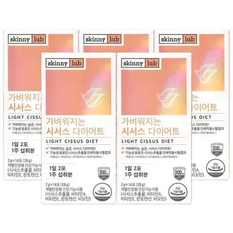 스키니랩 가벼워지는 시서스 다이어트, 28g, 5개