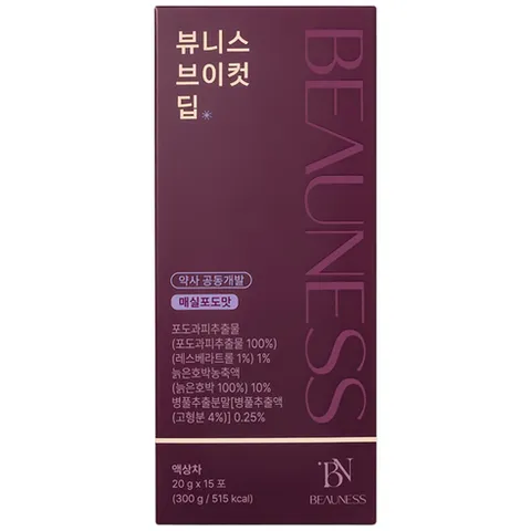 뷰니스 브이컷 딥 붓기 빼는 차 지방분해 붓기관리 부종관리 티, 15개, 20ml