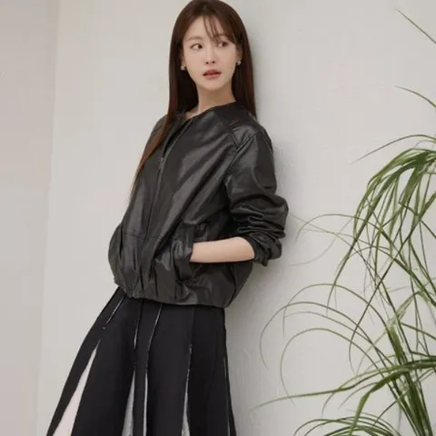 [조르쥬 레쉬] 26SS 이태리 램스킨 블루종 자켓