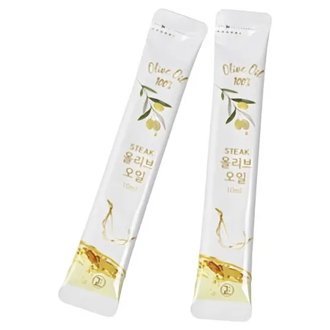 이탈리아산 스테이크 올리브오일 100개 일회용 증정용 캠핑용 스틱올리브오일 올리브유, 10ml