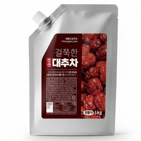 대용량 걸쭉한 전통 경산 대추즙 과육듬뿍 전통차, 1개, 1L