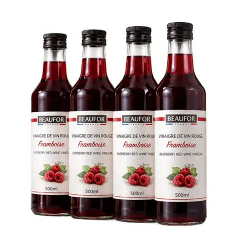 뷰포 라즈베리 와인식초 500ml 초산7% 비니거에이드 프랑스 레드와인 비니거, 4개