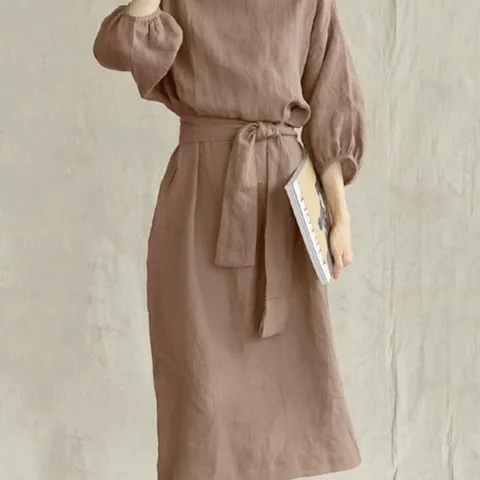 ZAJA 여성 봄 가을 빅사이즈 원피스 A라인 데일리 오버핏 하객룩