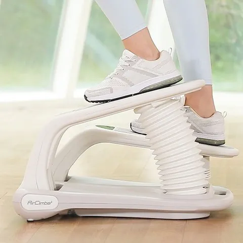 에어클라이머 파워몬 뉴 에어클라이머2 에어쿠션 스텝퍼 스탭퍼 스테퍼 계단 오르기 운동기구 걷기운동 아이큐샵, 그레이+지압발판