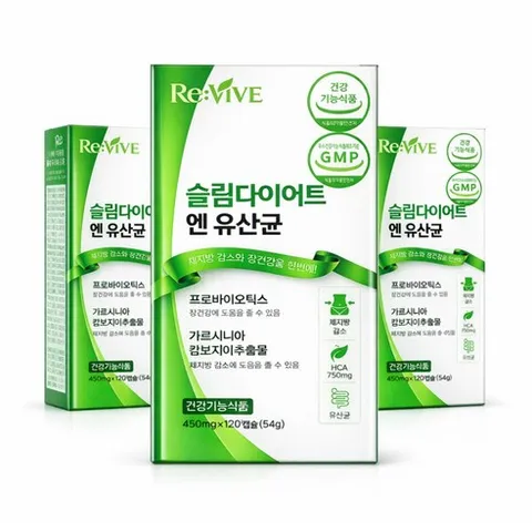다이어트 유산균 식약청인증 체지방감소 / 12박스구매시 비엔날씬유산균 BNR17 증정, 3개, 120정
