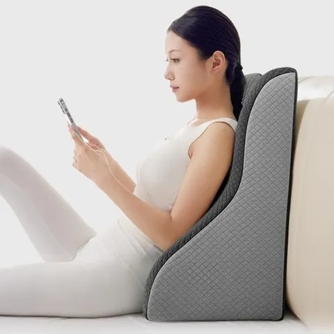 시우글로벌 역류성식도염 베개 위산역류방지 소화베개 허리쿠션 다기능 등받이상체 경사베개 메모리폼, 다크그레이, 1개