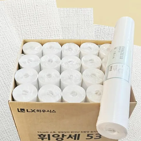 아리나데코 박스판매/LX소폭합지 친환경벽지 도배지 셀프도배 전세 월세 오피스텔 원룸도배 벽지 53cm x 12.5m, 4090-1(화이트)