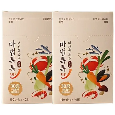 ( 2026_TV홈쇼핑 ) UP 마법톡톡 더진한 육수분말 초간편 조미료 만능 육수, 4g, 83개