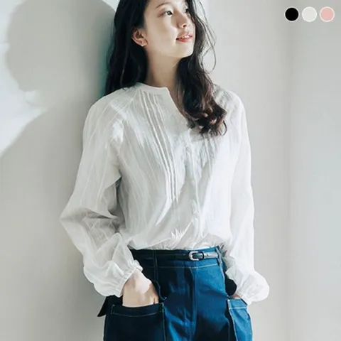 [바이브리짓] (26SS) 아사코튼100 블라우스 3종