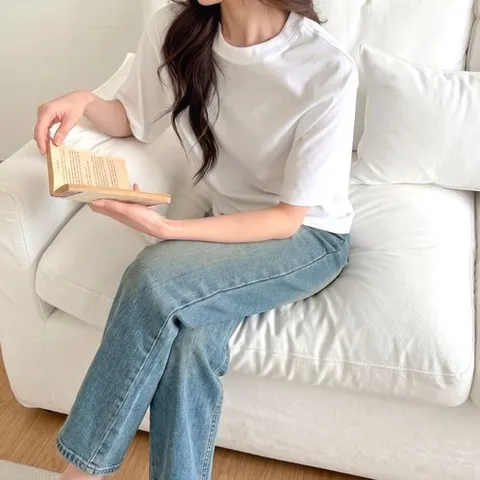 리바이스 청바지 스트레이트 진 여름 여성 데님팬츠 인디고 데님 팬츠