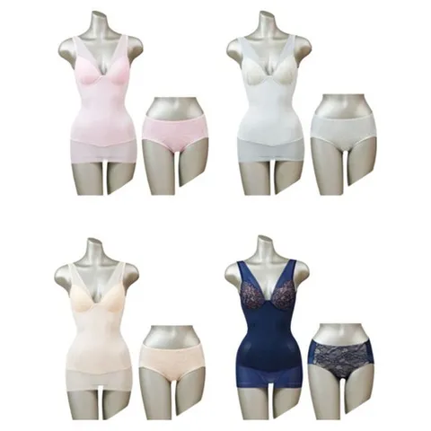 인견 쿨 보정 브라 런닝 쉐이퍼 팬티 8종 패키지 (브라탑4종+팬티4종)