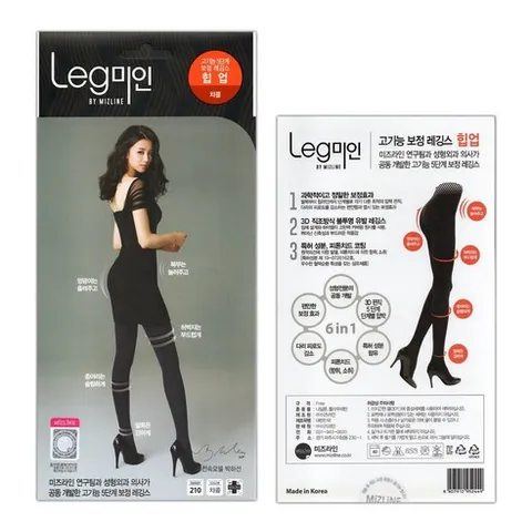 미즈라인 레그미인 힙업 차콜 그레이 압박스타킹 박하선스타킹 210D / 3+1 5+2 프로모션 상품