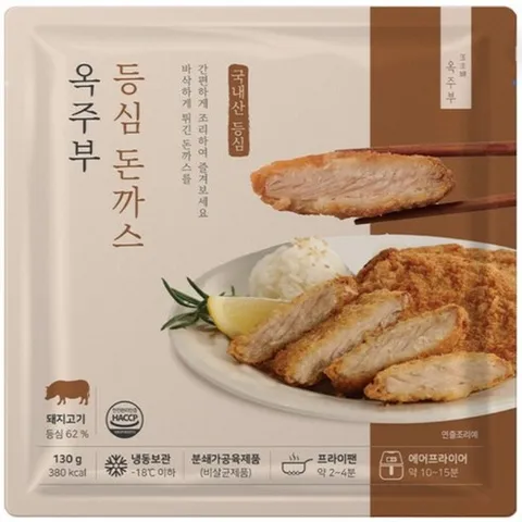 옥주부 등심 돈까스 130g 1팩 + 소스 30g 1팩