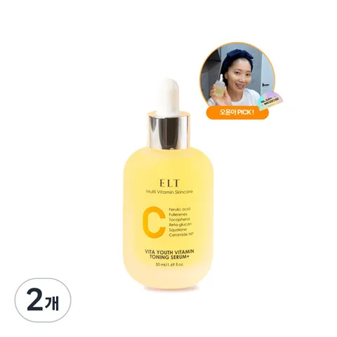 ELT 비타유스 비타민C 기미 잡티 항산화 투명광채 토닝세럼 50ml 2개
