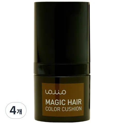 아미니 롤리오 1초커버 헤어 컬러 쿠션, 내추럴브라운, 4개