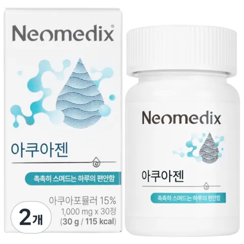 네오메딕스 아쿠아젠 아쿠아포뮬러 히알루론산 아쿠아쉘TG 이노시톨, 2개, 30정